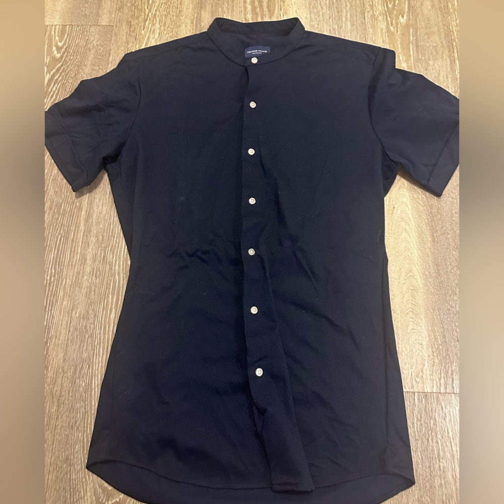 Proper Cloth Navy Shirt